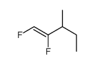 1,2-difluoro-3-methylpent-1-ene结构式