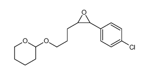 2-[3-[3-(4-chlorophenyl)oxiran-2-yl]propoxy]oxane Structure