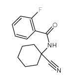 N-(1-氰基环己基)-2-氟苯甲酰胺结构式