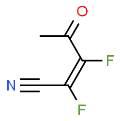 2-Pentenenitrile, 2,3-difluoro-4-oxo-, (Z)- (9CI) structure