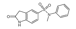5-(methylphenylsulfamoyl)-1,3-dihydro-indol-2-one Structure