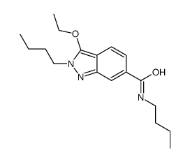 N,2-dibutyl-3-ethoxyindazole-6-carboxamide结构式