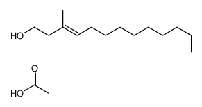 acetic acid,3-methyltridec-3-en-1-ol Structure