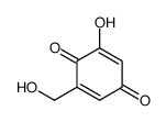 2-hydroxy-6-(hydroxymethyl)cyclohexa-2,5-diene-1,4-dione Structure