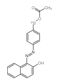 1-(4-ACETOXYMERCURIPHENYLAZO)-2-NAPHTHOL Structure