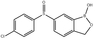 6-[(4-Chlorophenyl)sulfinyl]-1,3-dihydro-1-hydroxy-2,1-benzoxaborole structure