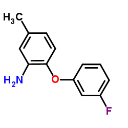 2-(3-Fluorophenoxy)-5-methylaniline结构式