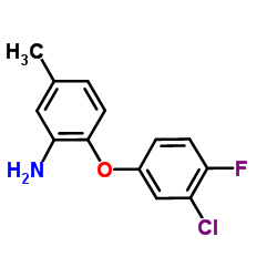 2-(3-Chloro-4-fluorophenoxy)-5-methylaniline Structure