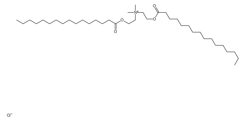 bis(2-hexadecanoyloxyethyl)-dimethylazanium,chloride Structure