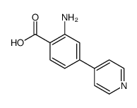 2-amino-4-pyridin-4-ylbenzoic acid结构式