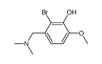 2-Bromo-3-dimethylaminomethyl-6-methoxy-phenol Structure