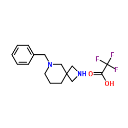 6-benzyl-2,6-diazaspiro[3.5]nonane结构式