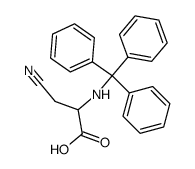 Trityl-β-cyano-DL-alanin结构式