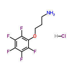 3-(Pentafluorophenoxy)-1-propanamine hydrochloride (1:1)结构式