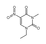 1-ethyl-3-methyl-5-nitrouracil Structure