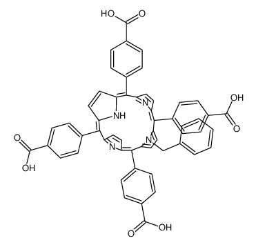 N-benzyl-5,10,15,20-tetrakis(4-carboxyphenyl)porphine structure