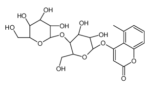 5-methylcoumarin-4-cellobioside structure