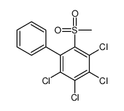 1,2,3,4-tetrachloro-5-methylsulfonyl-6-phenylbenzene Structure