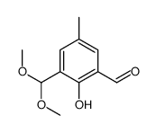 3-(dimethoxymethyl)-2-hydroxy-5-methylbenzaldehyde Structure