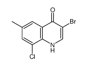 3-Bromo-8-chloro-4-hydroxy-6-methylquinoline Structure