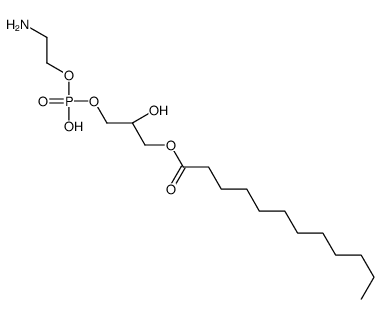 1-Dodecanoyl-sn-glycerophosphoethanolamine Structure