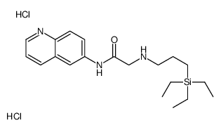 N-quinolin-6-yl-2-(3-triethylsilylpropylamino)acetamide,dihydrochloride Structure