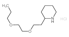 2-[2-(2-Propoxyethoxy)ethyl]piperidine hydrochloride Structure