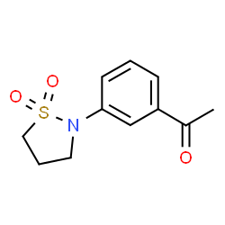 Ethanone, 1-[3-(1,1-dioxido-2-isothiazolidinyl)phenyl]- structure