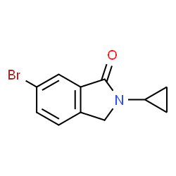 6-Bromo-2-cyclopropylisoindolin-1-one结构式