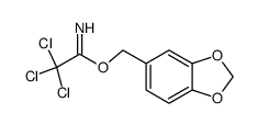 (3,4-methylenedioxyphenyl)methyl trichloroacetimidate Structure