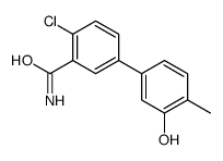 2-chloro-5-(3-hydroxy-4-methylphenyl)benzamide结构式