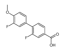 3-fluoro-4-(3-fluoro-4-methoxyphenyl)benzoic acid Structure