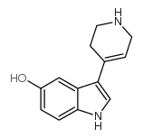 3-(1,2,3,6-四氢吡啶-4-基)-1H-吲哚-5-醇结构式