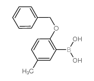 2-(BENZYLOXY)-5-METHYLPHENYLBORONIC ACID Structure