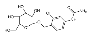 1-{3-Chloro-4-[(β-D-glucopyranosyloxy)methyl]phenyl}ure结构式