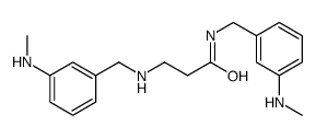 N-[[3-(methylamino)phenyl]methyl]-3-[[3-(methylamino)phenyl]methylamino]propanamide结构式