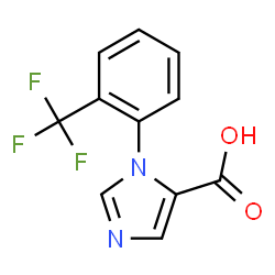 1-[2-(Trifluoromethyl)phenyl]-1H-imidazole-5-carboxylic acid结构式