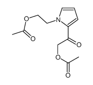 N-(2-acetoxy)ethyl-2-(2-acetoxy)acetopyrrole Structure