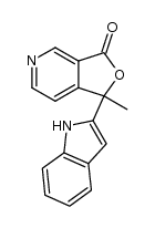 1-(1H-indol-2-yl)-1-methyl-furo[3,4-c]pyridine-3(1H)-one结构式