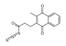 3-(3-methyl-1,4-dioxonaphthalen-2-yl)propanoyl azide结构式