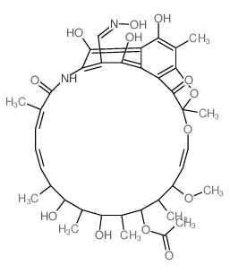 Rifamycin,3-[(hydroxyimino)methyl]-结构式