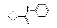 CYCLOBUTANECARBOXAMIDE, N-PHENYL-结构式