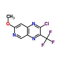 2-Chloro-7-methoxy-3-(trifluoromethyl)pyrido[3,4-b]pyrazine结构式