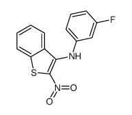 N-(3-fluorophenyl)-2-nitro-1-benzothiophen-3-amine结构式