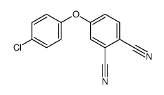 4-(4-chlorophenoxy)benzene-1,2-dicarbonitrile结构式