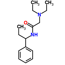 2-(Diethylamino)-N-(alpha-ethylbenzyl)acetamide结构式