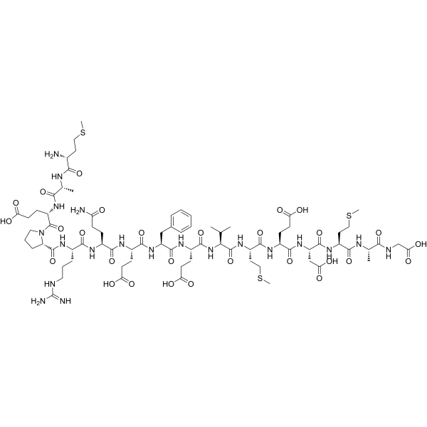 Tau Peptide (1-16) (human) trifluoroacetate salt Structure