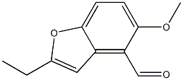 2-ethyl-5-methoxybenzofuran-4-carbaldehyde结构式