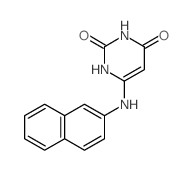 6-(naphthalen-2-ylamino)-1H-pyrimidine-2,4-dione结构式