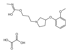 1-Pyrrolidinepropanol, 3-(o-methoxyphenoxy)-, methylcarbamate (ester),oxalate (1:1) picture